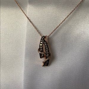 Le Vian 14k Strawberry Gold Diamond Necklace